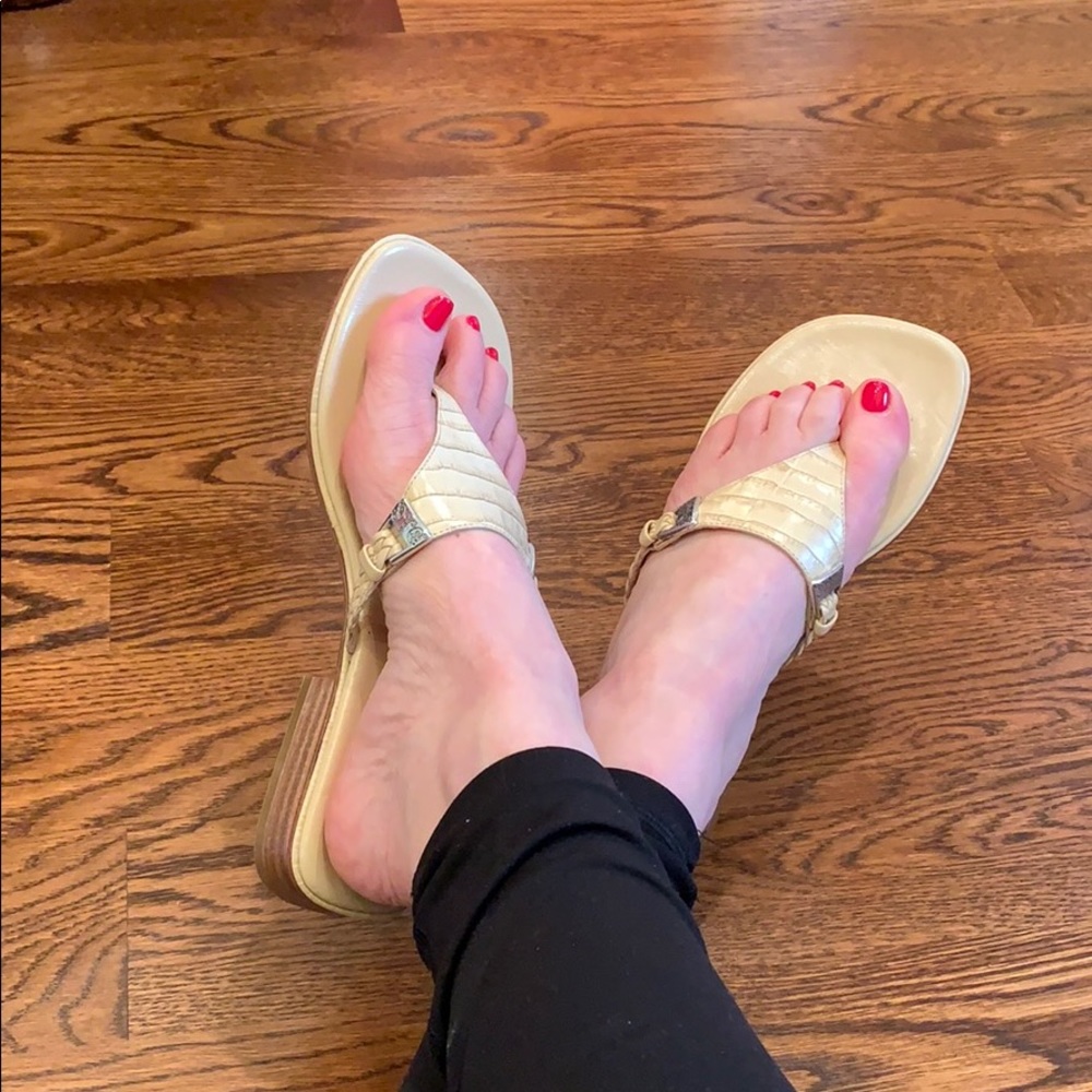 Brighton Linda Nude Sandal, sz 8